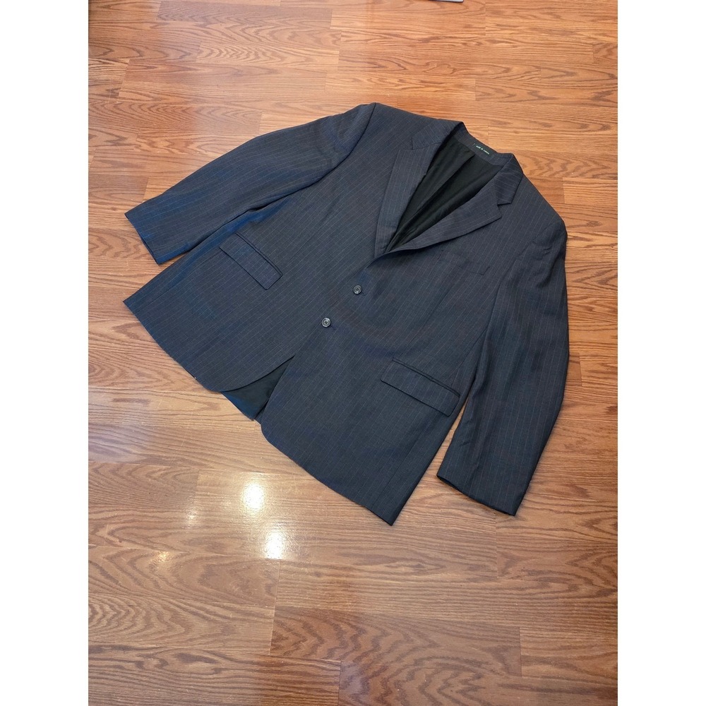 Lauren Ralph Lauren Mens Blue Pinstripe Wool Blazer Sport Coat Jacket Canada 52R
